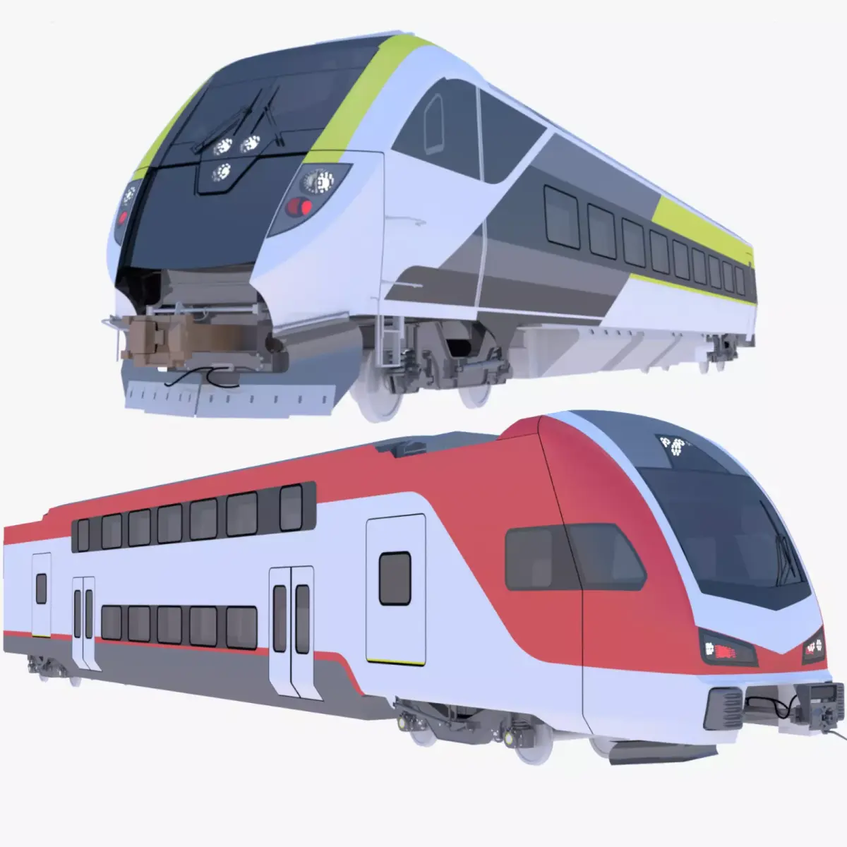 Trains USA and Canada 3D Model Pack