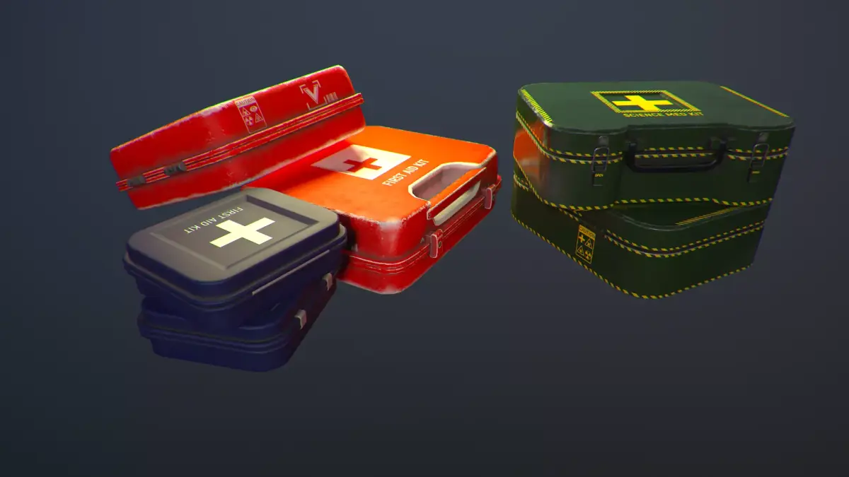 Aid Kits 3D Model Collection