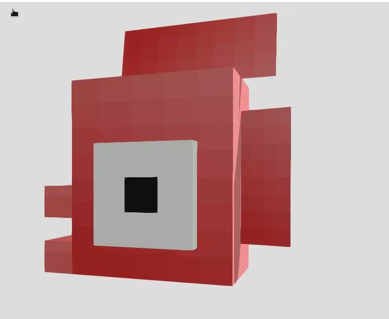 Fish Cube Animated Low-poly 3D model
