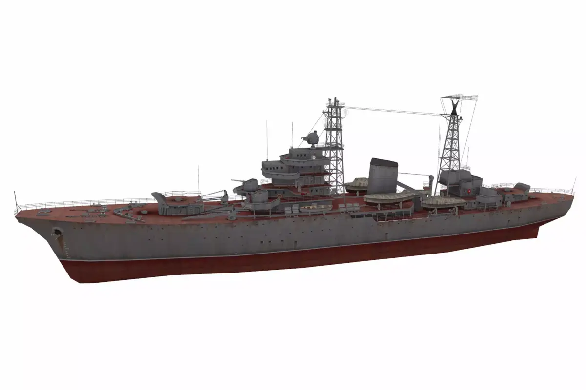 Don-class submarine Low-poly 3D model