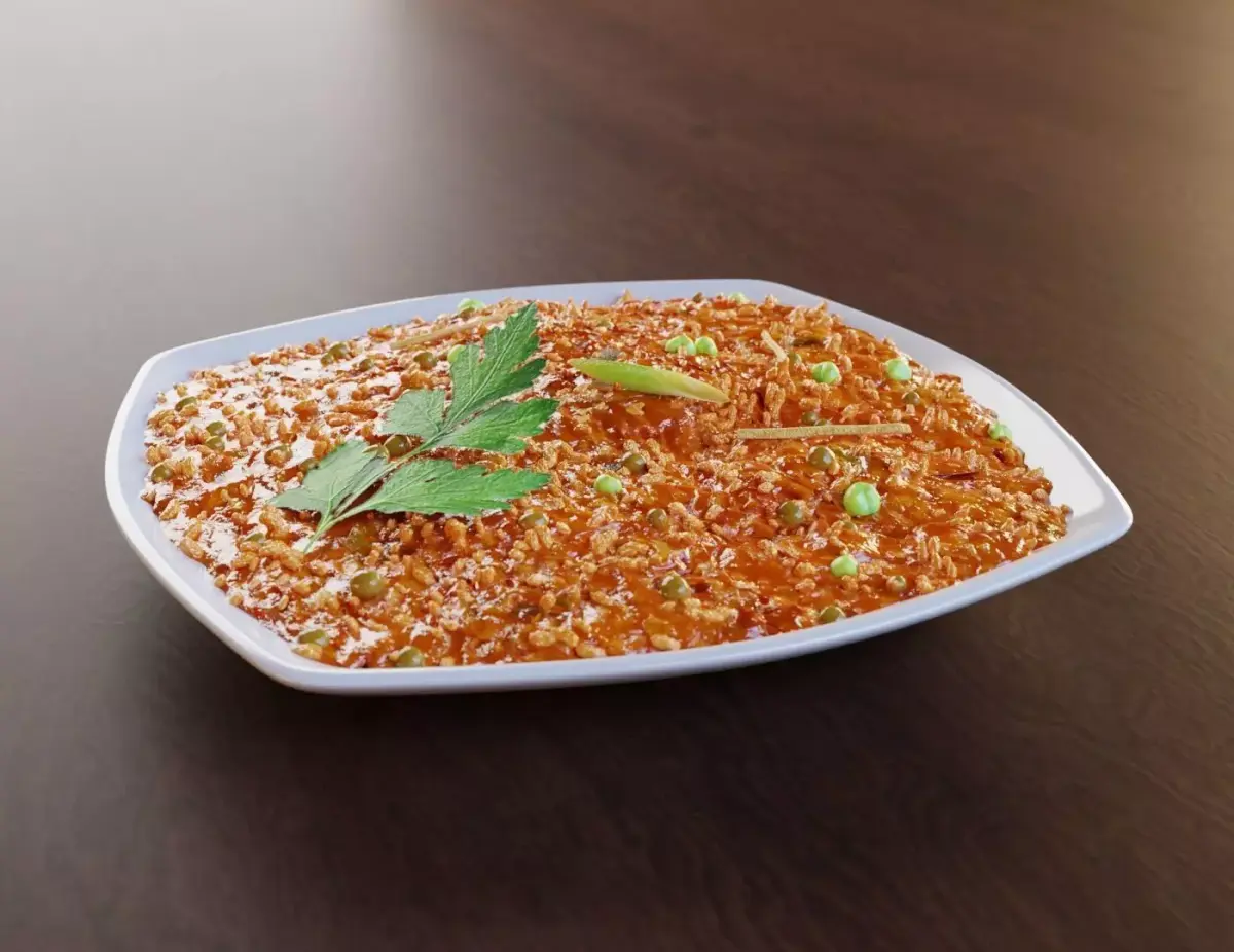 Bisi Bele Bath dish Low-poly 3D model