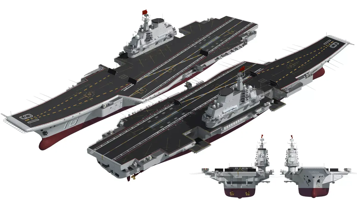Liaoning Chinese aircraft carrier Type 001 aircraft carrier Navy 3D model