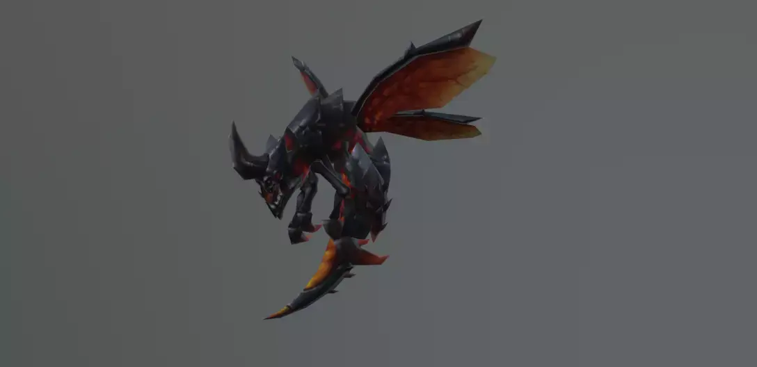 BEE LAVA MONSTER Low-poly 3D model