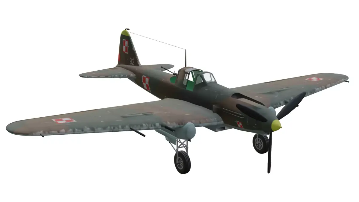 Ilyushin IL-2 Sturmovik Low-poly 3D model