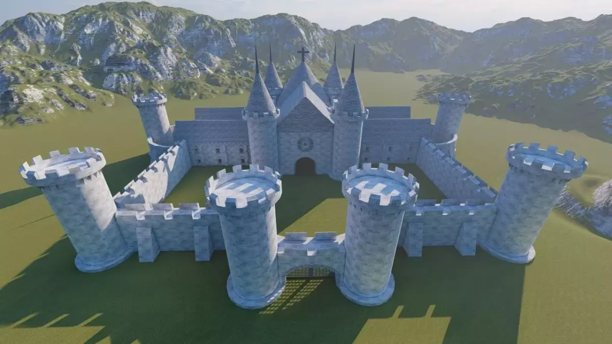 Medieval Castle 3D model 11