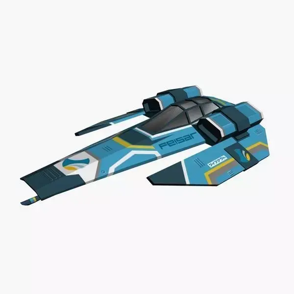 Feisar Ship Free low-poly 3D model