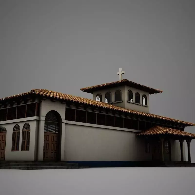 High Def Latin Church 3D model