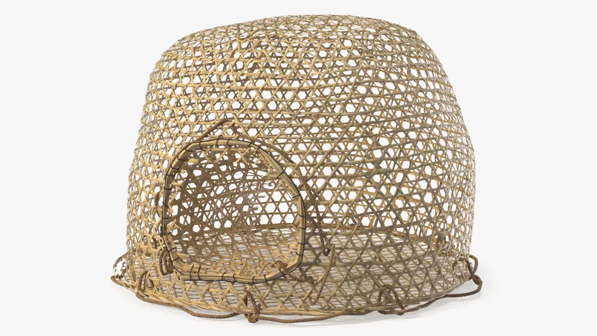 Wicker Fish Trap 3D model