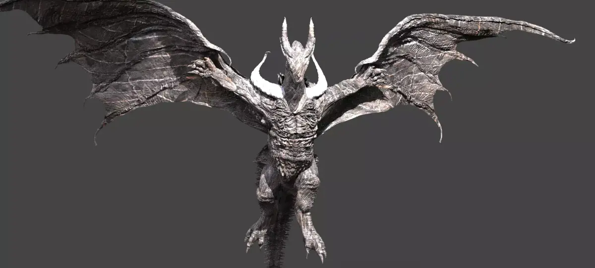 Drake God Serpent Dark Dragon  3D model