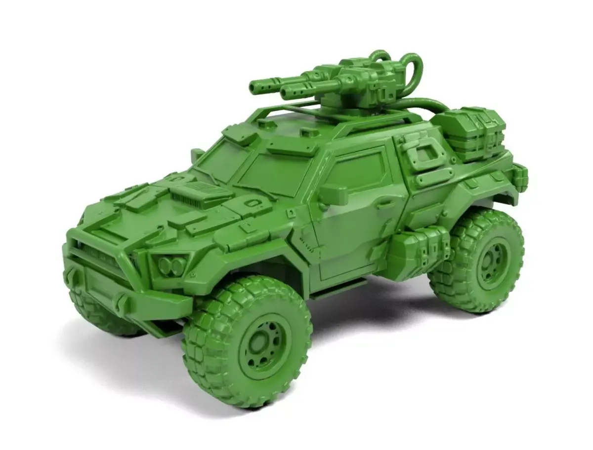 Post-apocalyptic off-road vehicle 3D print model