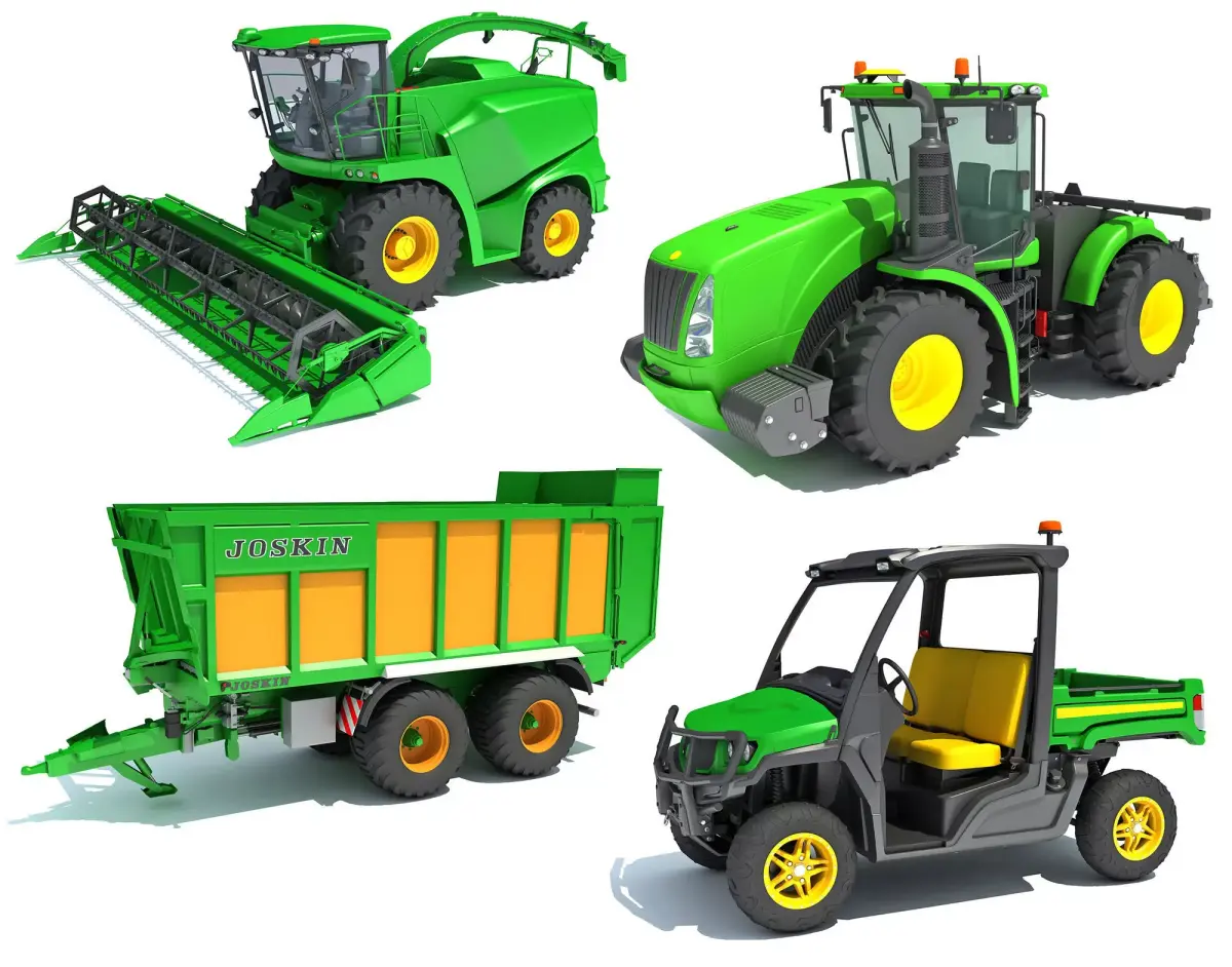 Farm Equipment Collection 3D Model Pack