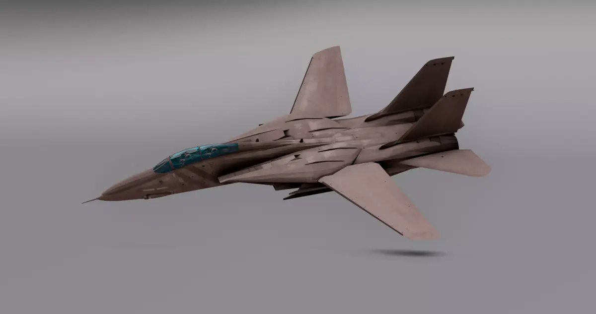 Saphire F15 - Fighter JET Low-poly 3D model