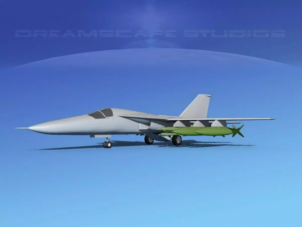 General Dynamics FB-111 Aardvark VBM Low-poly 3D model