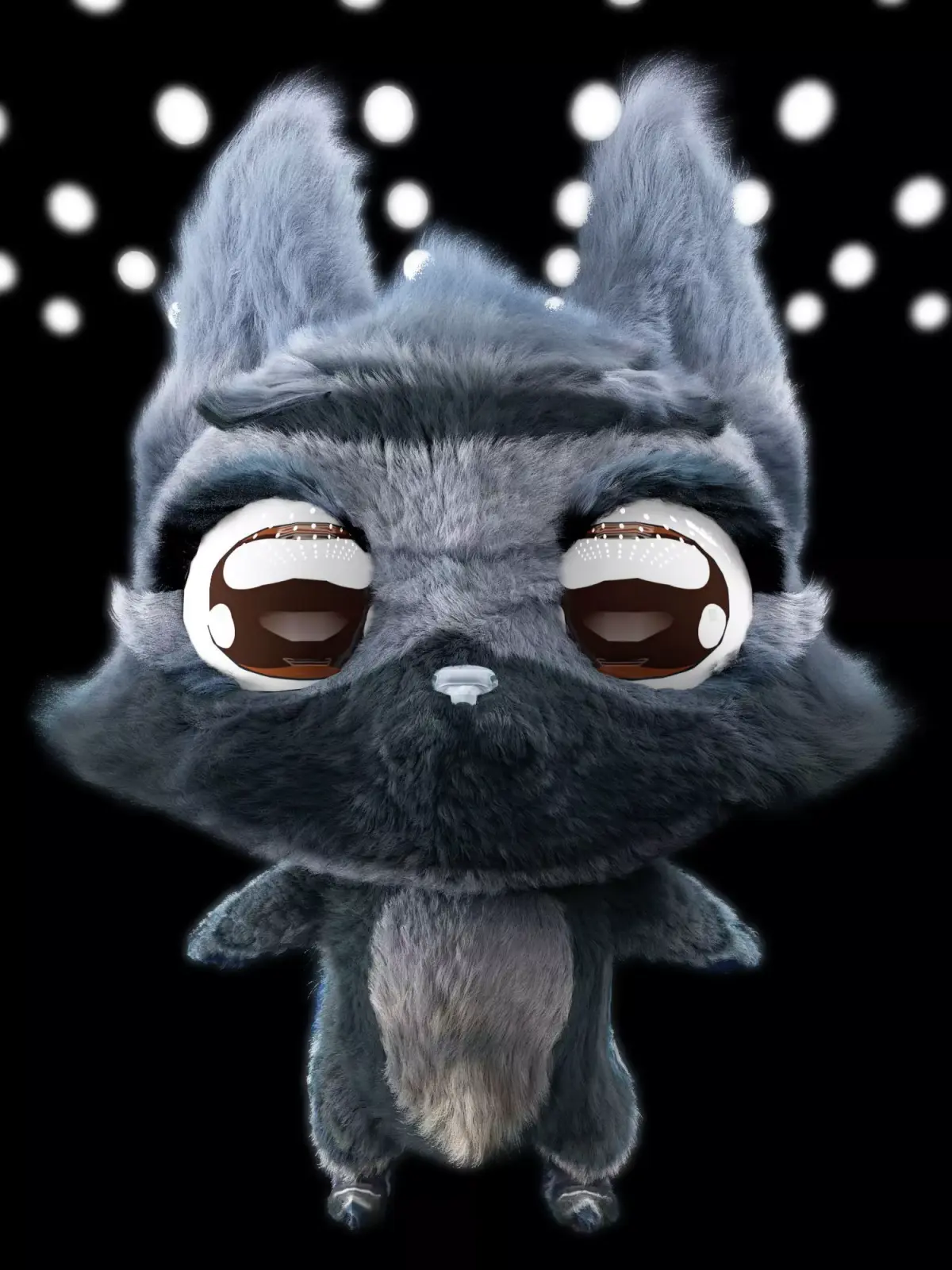 Firefox peluche  Low-poly 3D model