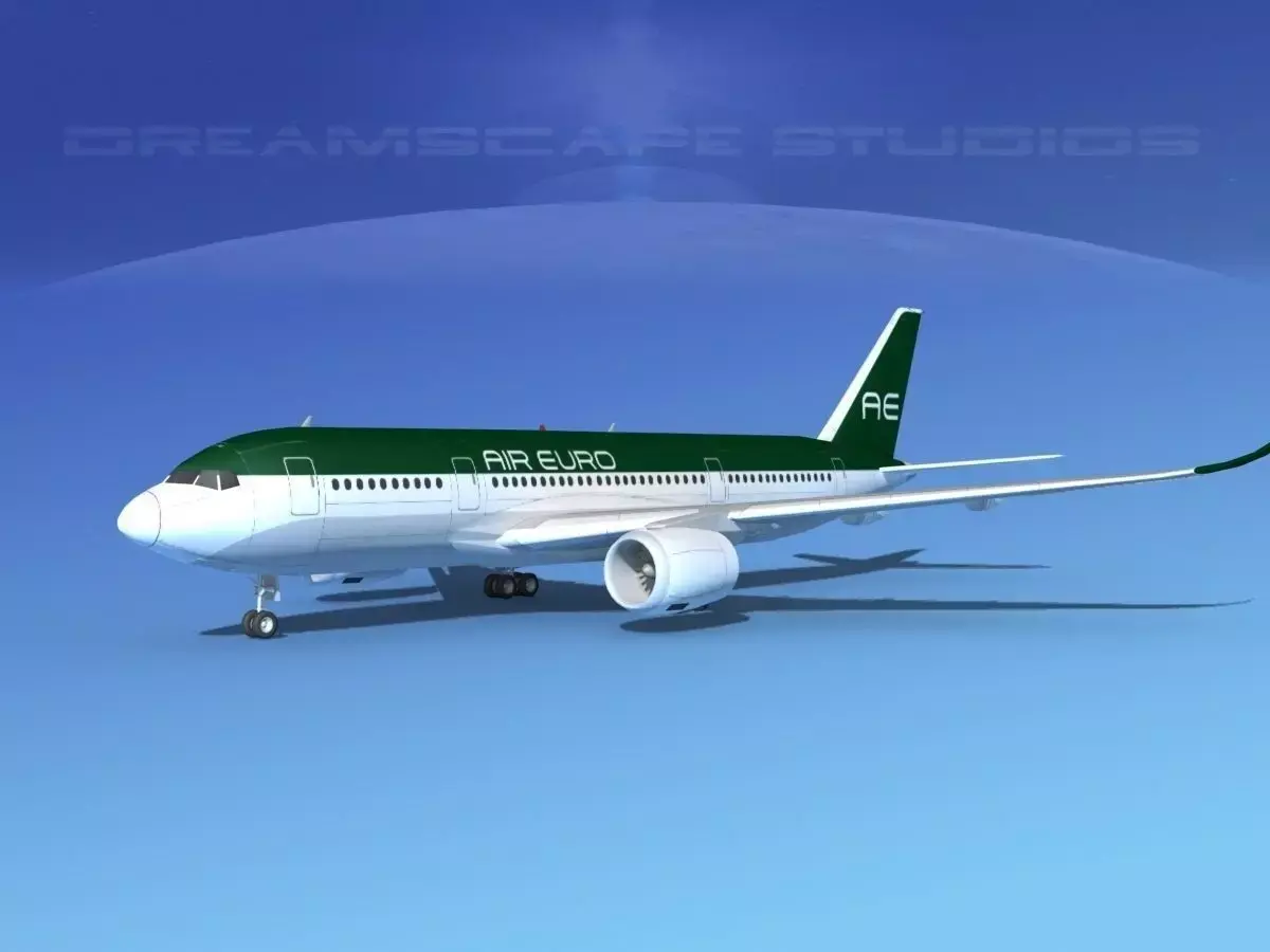 Airbus A350-800 Air Euro 3D model