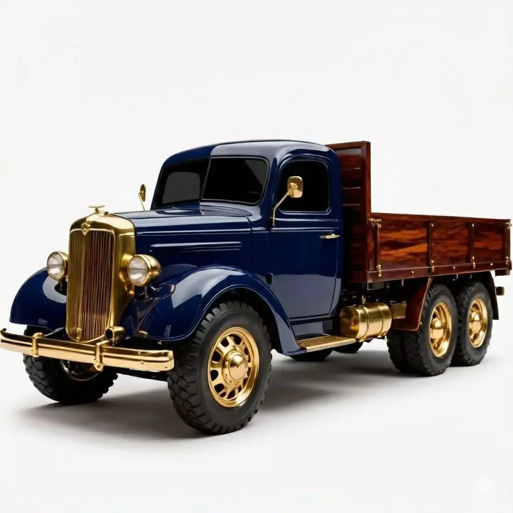 Stylized Luxury Heavy Cargo Truck 3D Model Low-poly 3D model