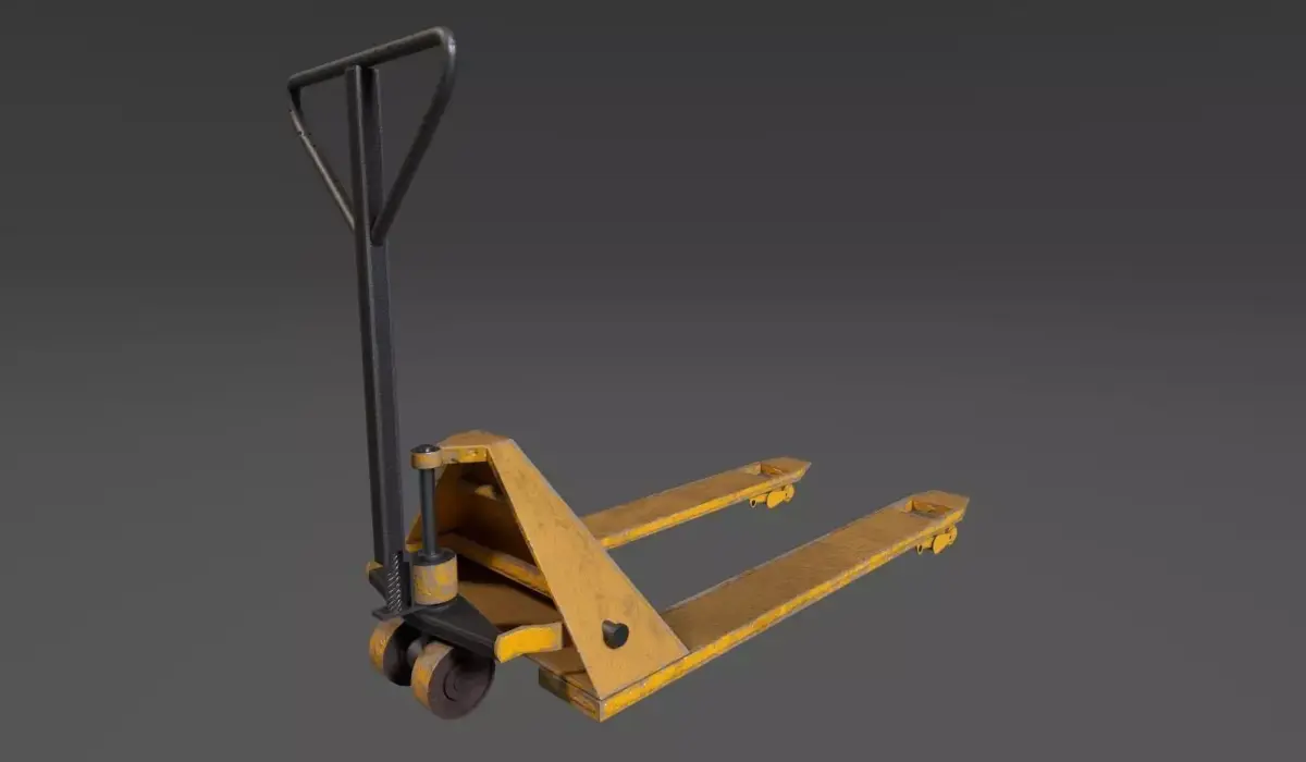 Trolly pallet truck Low-poly 3D model