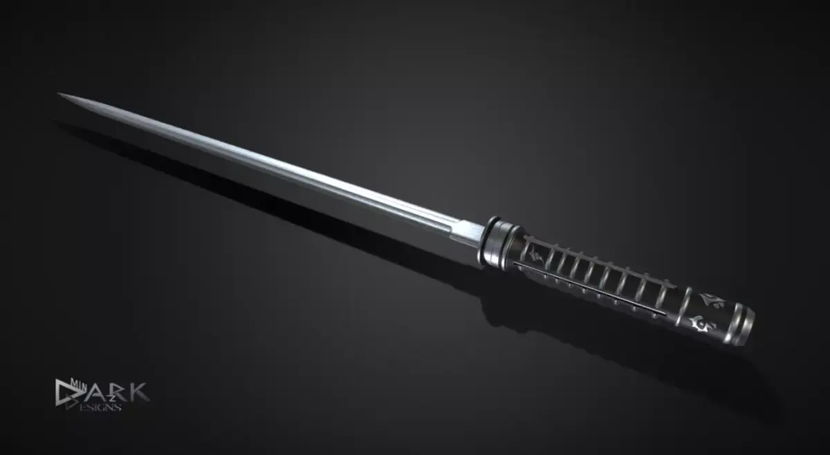 Daywalkers Blade from the Movie Blade Low-poly 3D model