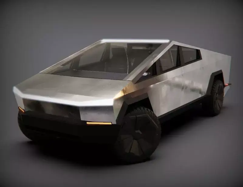 Tesla Cybertruck  Low-poly 3D model
