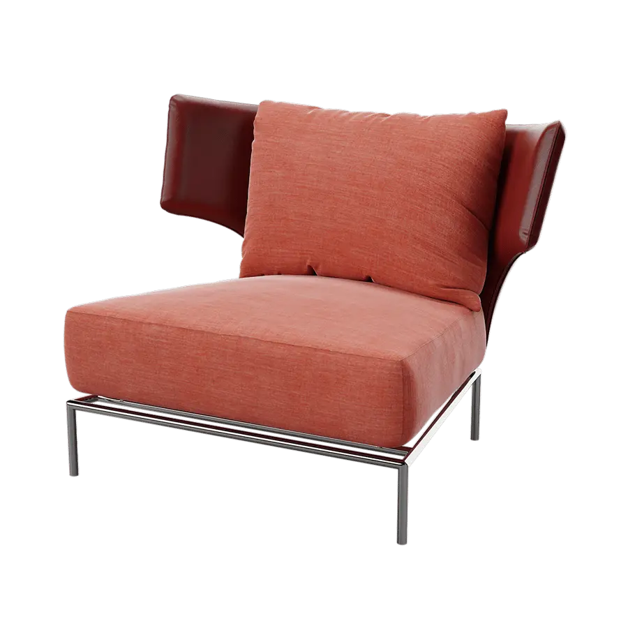  Replica Erba Italia Insieme Armchair Model, Red  purchase