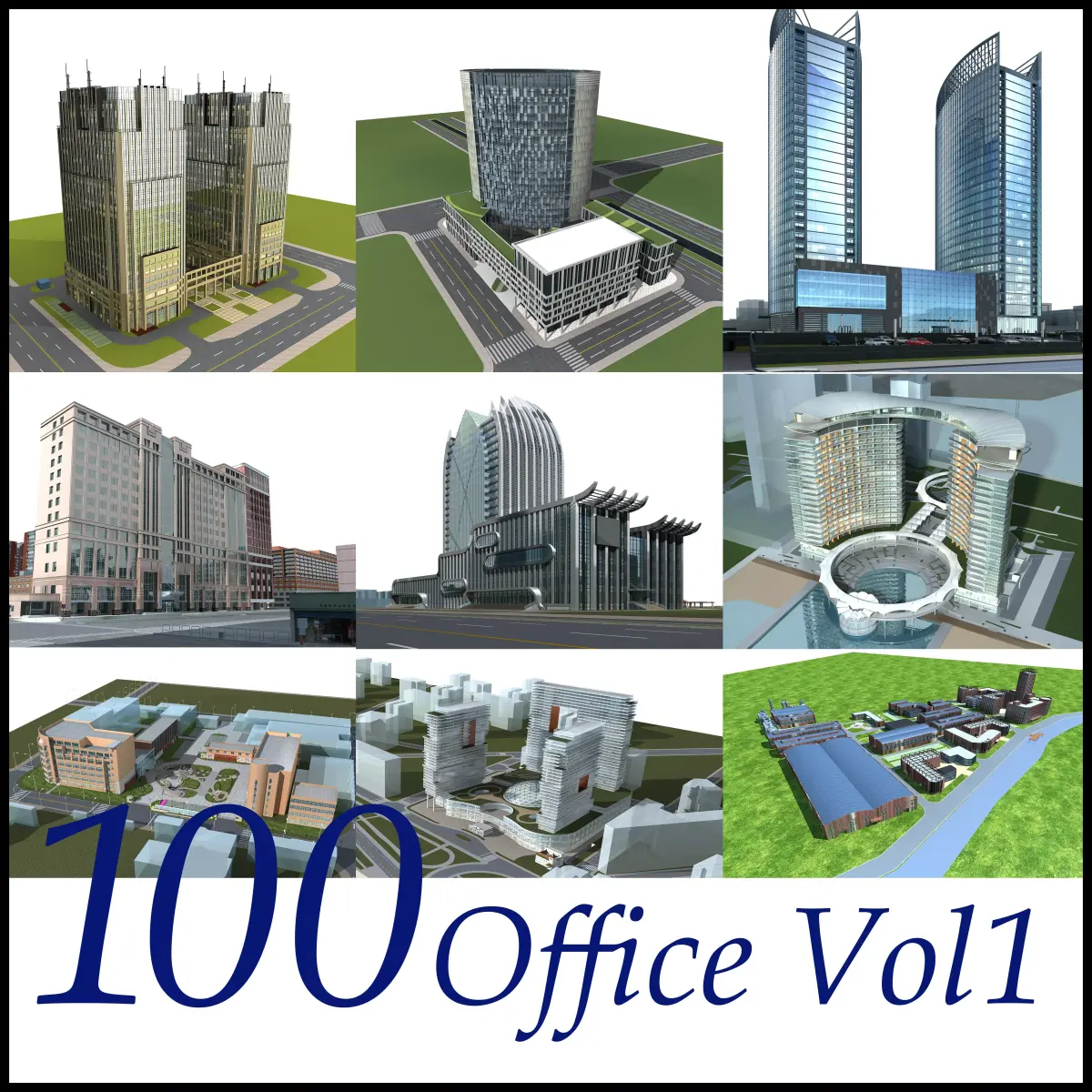 Office Building Collection 100 items Vol1 3D model