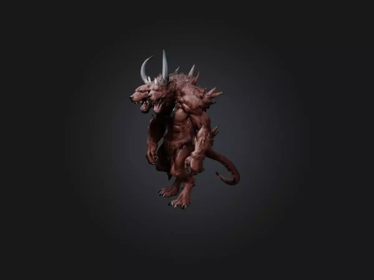 Cerberus Low-poly 3D model