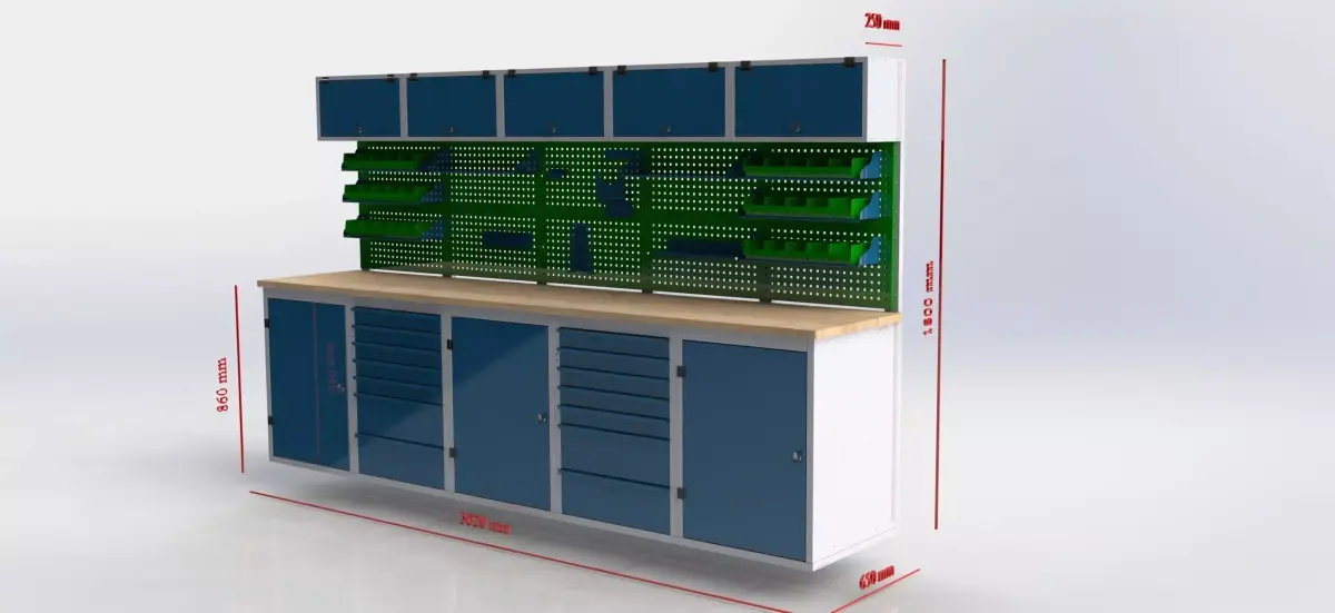 Metal Workbench    3D model