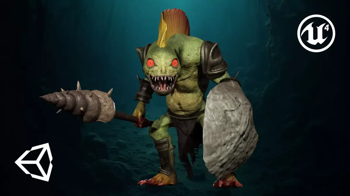 Murloc Low-poly 3D model
