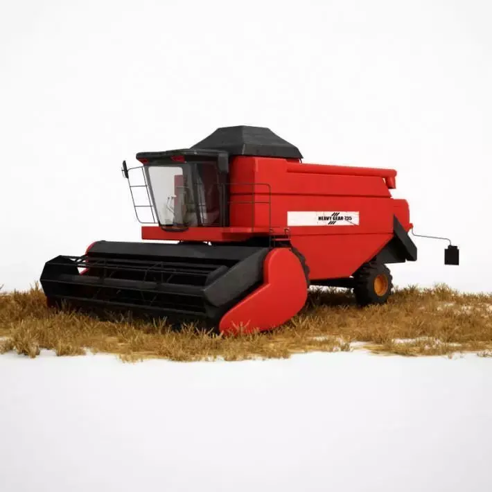 Tractor combine harvester 3D model