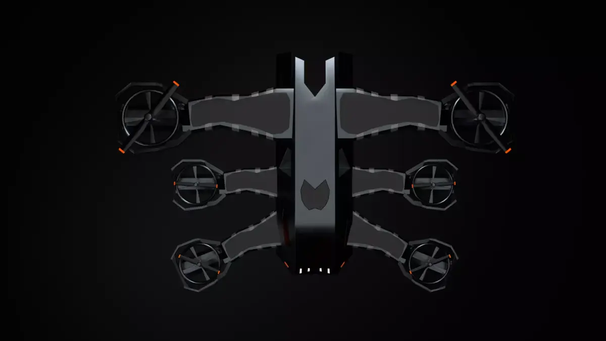 hard surface drone low poly Low-poly 3D model