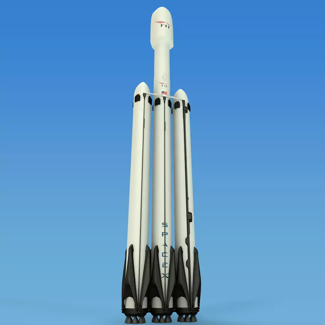 SpaceX Falcon Heavy 3D model