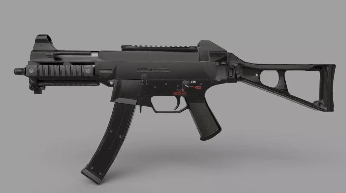 UMP9 GUN Low-poly 3D model