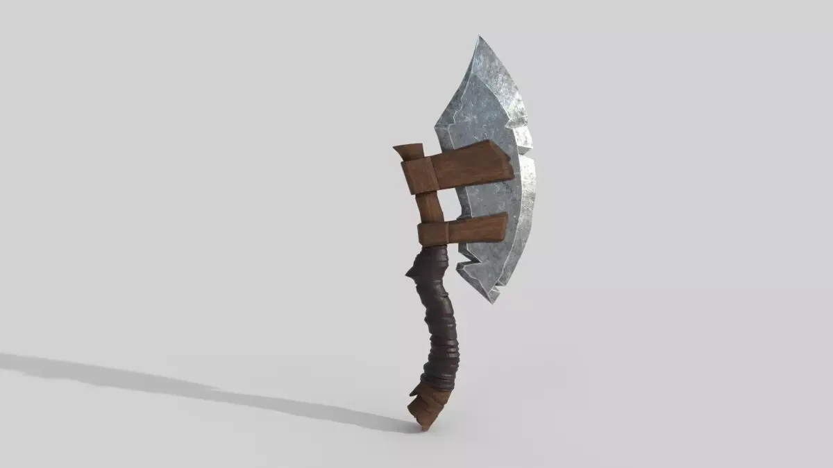 Axe weapon Low-poly 3D model get