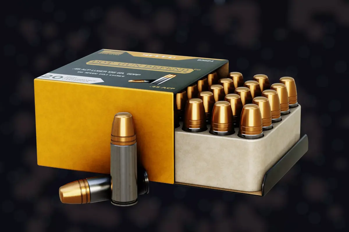 NZ Ammo 45 ACP KV-14R Low-poly 3D model