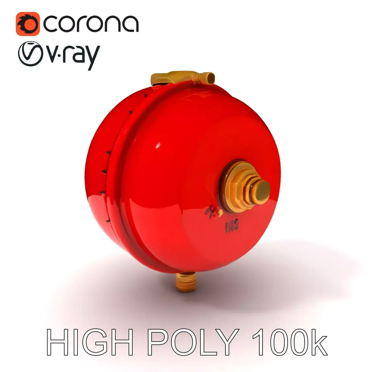 Metallic Fire Alarm Bell model pack for industrial settings Low-poly 3D model