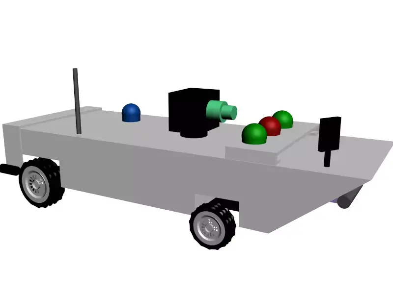 3D Model of Small Outdoor Robot  3D model