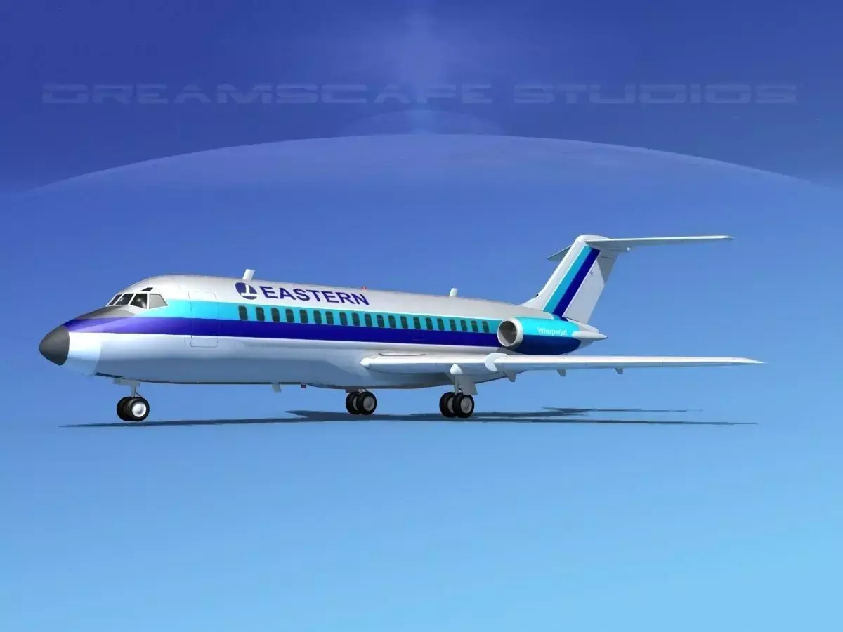 Douglas DC-9-15 Eastern 2 3D model