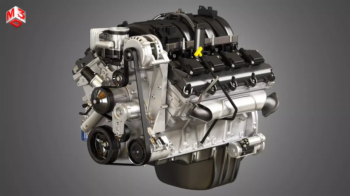 1500 Ram Engine - V8 Pickup Truck Engine  3D model