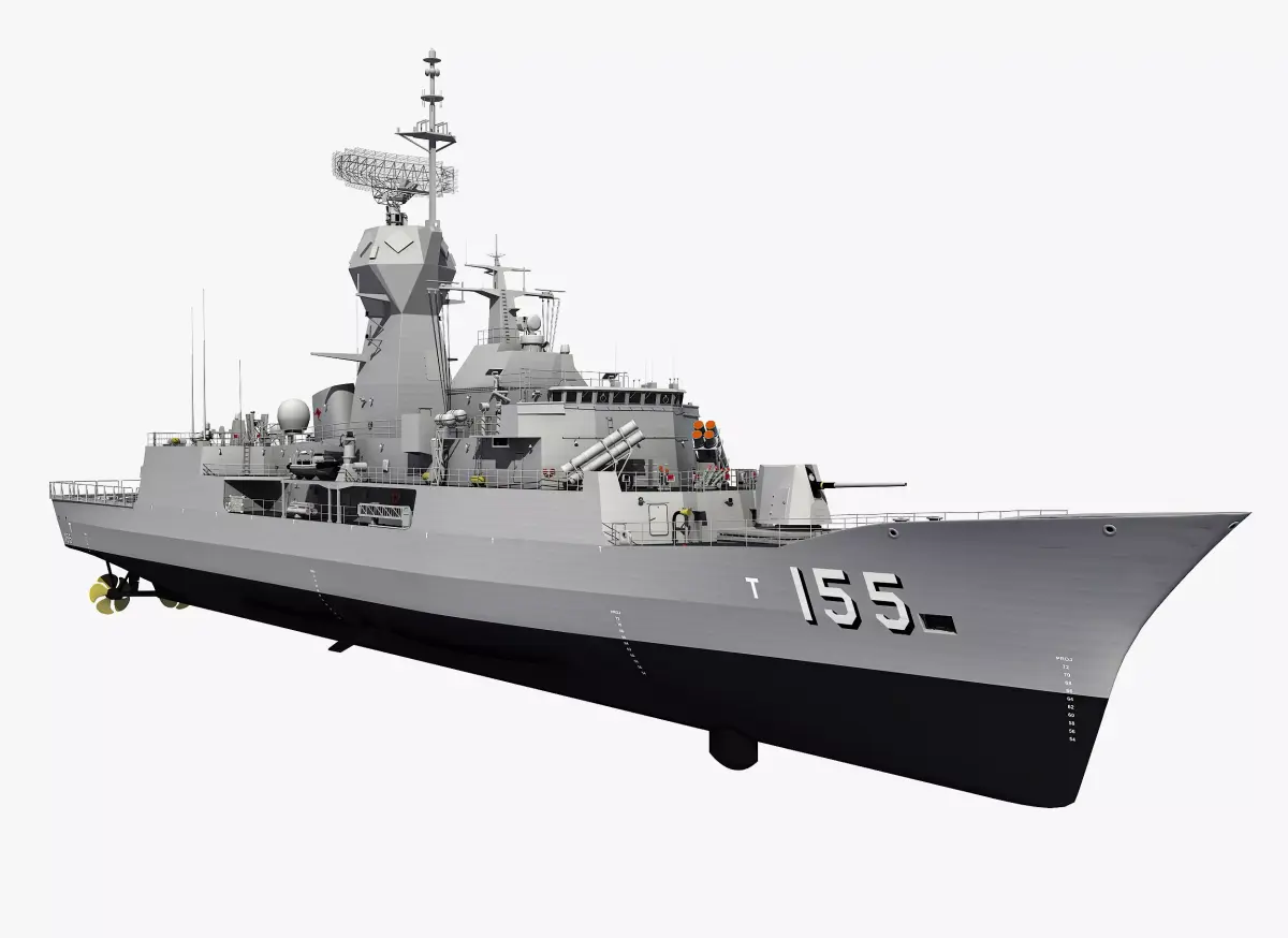 ANZAC MEKO Class Frigate HMAS BALLARAT FFH 155 model 3D model