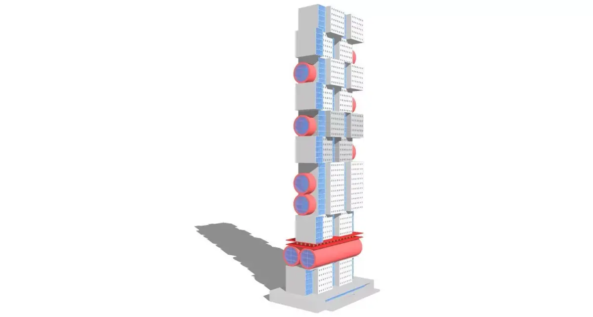 Commercial high-rise 06 3D model