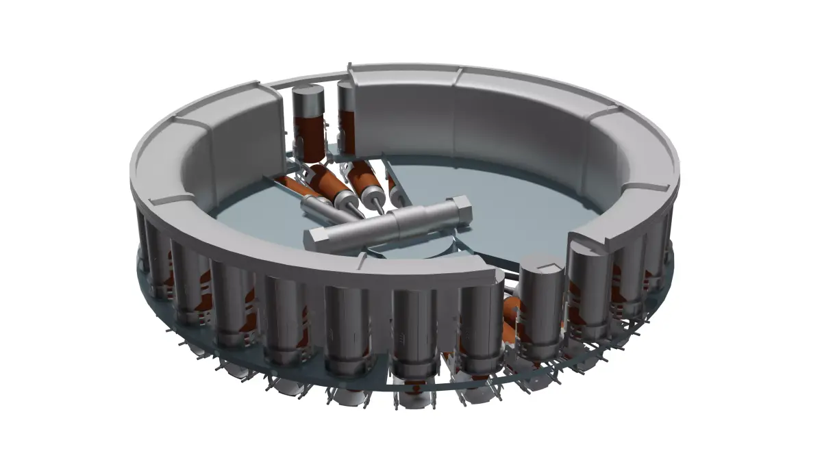 T-64 T-80 MZ Simplified Carousel Autoloader 3D model