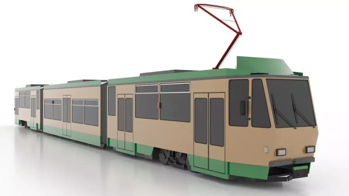 Tatra KTNF6 Low Low-poly 3D model