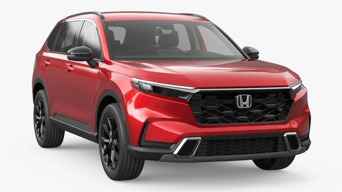 2025 Honda CR-V Red Rigged for Cinema 4D 3D model