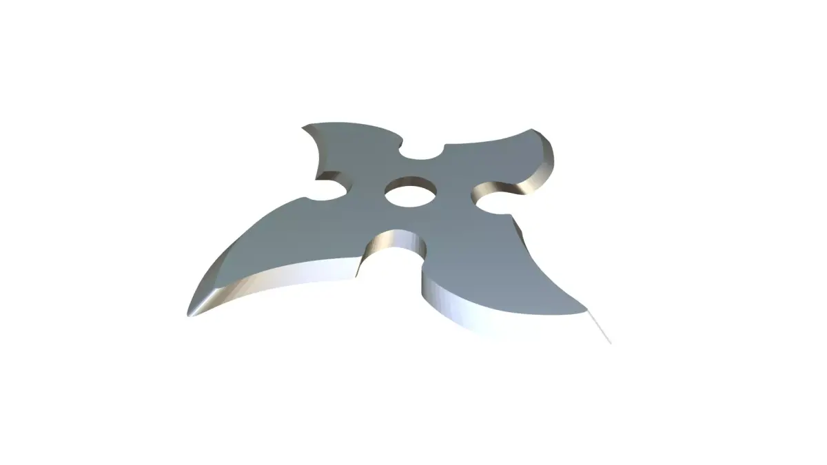 Shuriken metal blade 3D print model