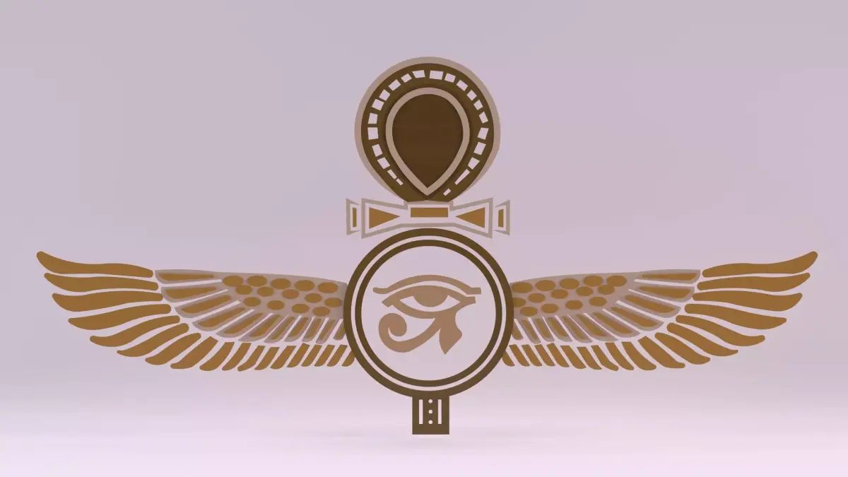 Egyptian Symbols - 013 Low-poly 3D model
