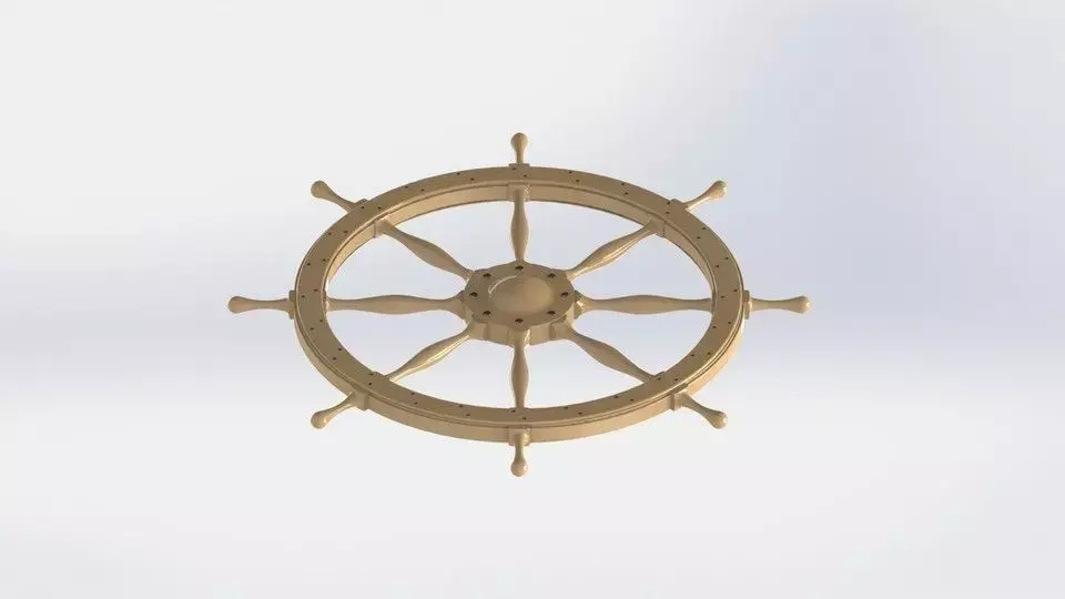 Ship Wheel Free 3D model