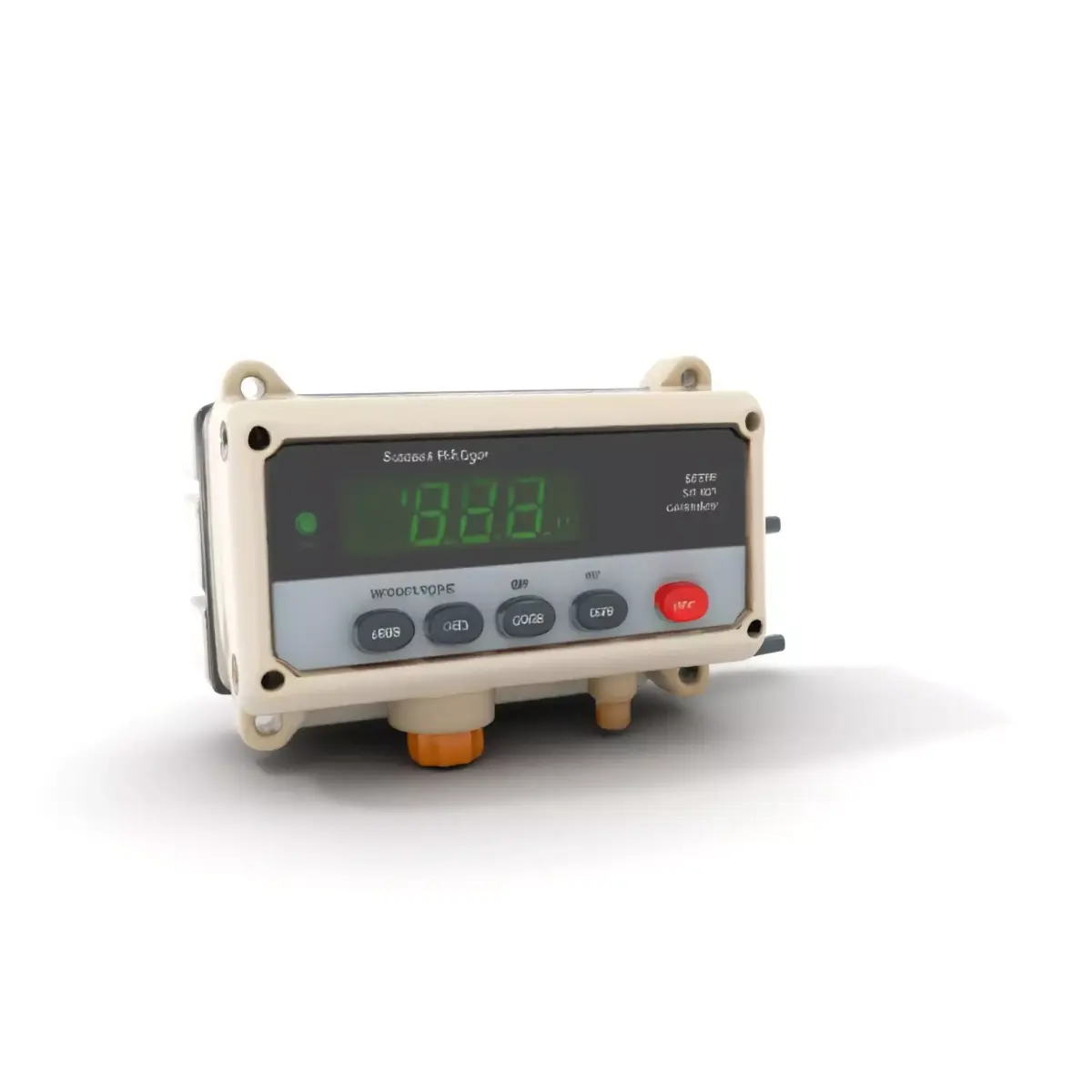 Industrial Sensor Display model pack with digital readout Low-poly 3D model