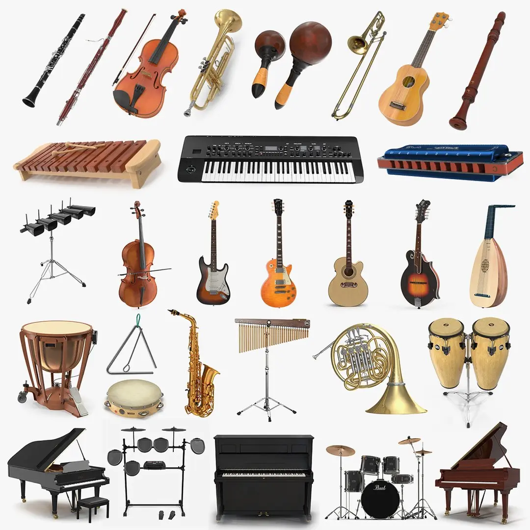 Musical Instruments Collection 9 3D model