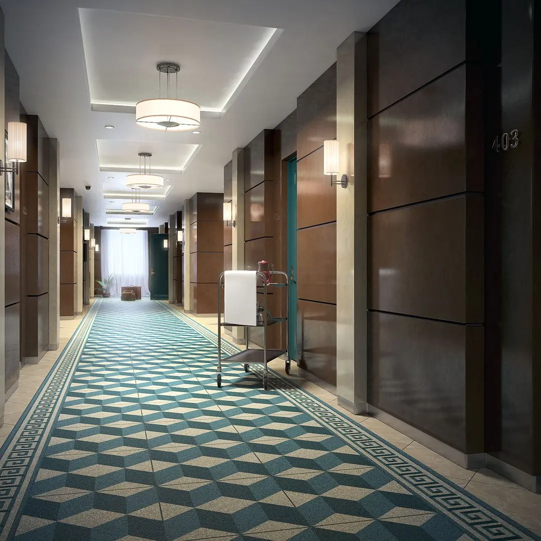 Hotel Corridor 3D model buy