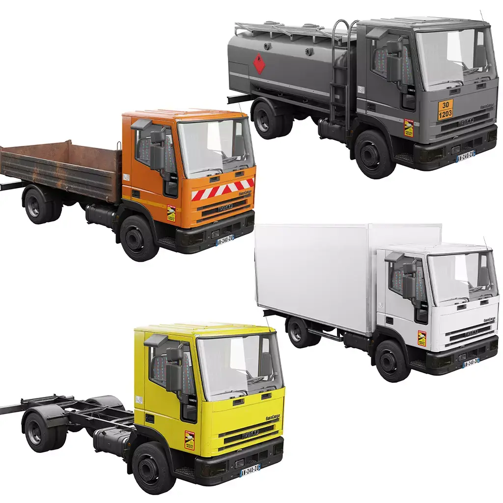 Iveco Eurocargo 100E18 2001 3D Model Pack